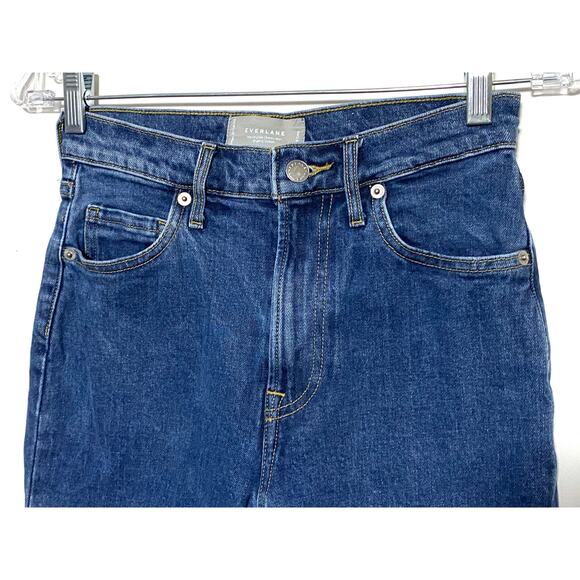 Everlane The Original Cheeky Jeans Cropped 24 Organic Cotton Classic Stretch - Picture 3 of 9